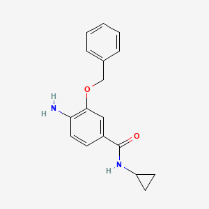 4-Amino-3-benzyloxy-N-cyclopropylbenzamide