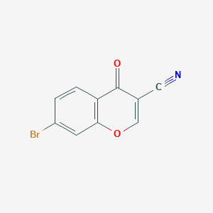 molecular formula C10H4BrNO2 B1470192 7-Bromo-4-oxo-4H-chromene-3-carbonitrile CAS No. 1159978-68-3