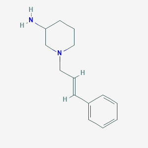 molecular formula C14H20N2 B1470194 1-[(2E)-3-phenylprop-2-en-1-yl]piperidin-3-amine CAS No. 1251453-70-9