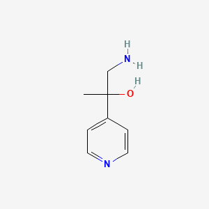 molecular formula C8H12N2O B1470195 1-氨基-2-(吡啶-4-基)丙醇 CAS No. 1368439-49-9