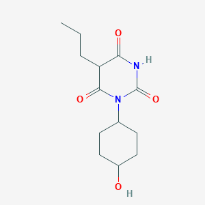 B14701997 1-(4-Hydroxycyclohexyl)-5-propylbarbituric acid CAS No. 21330-84-7