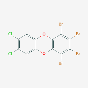 B147020 1,2,3,4-Tetrabromo-7,8-dichlorodibenzo-p-dioxin CAS No. 134974-39-3