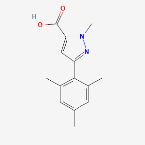 3-mesityl-1-methyl-1H-pyrazole-5-carboxylic acid