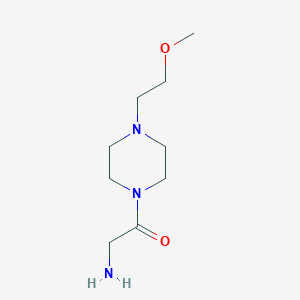 molecular formula C9H19N3O2 B1470202 2-Amino-1-[4-(2-methoxyethyl)piperazin-1-yl]ethan-1-one CAS No. 1267005-62-8