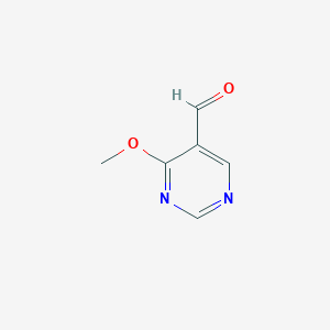 molecular formula C6H6N2O2 B147021 4-甲氧基嘧啶-5-甲醛 CAS No. 133731-61-0