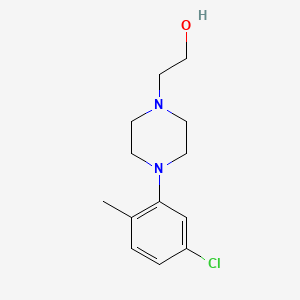 molecular formula C13H19ClN2O B1470215 2-(4-(5-氯-2-甲基苯基)哌嗪-1-基)乙醇 CAS No. 1267451-56-8
