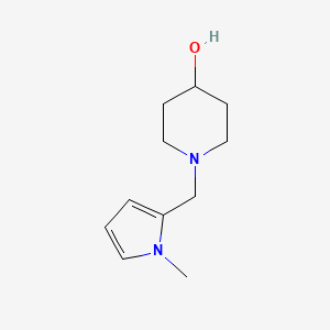 molecular formula C11H18N2O B1470241 1-((1-methyl-1H-pyrrol-2-yl)methyl)piperidin-4-ol CAS No. 1782032-20-5