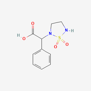 molecular formula C10H12N2O4S B1470246 2-(1,1-二氧化-1,2,5-噻二唑烷-2-基)-2-苯基乙酸 CAS No. 1367713-06-1