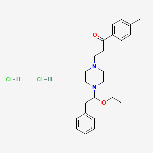 3-(4-(beta-Ethoxyphenethyl)-1-piperazinyl)-4'-methylpropiophenone dihydrochloride