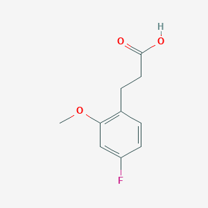 molecular formula C10H11FO3 B1470258 3-(4-氟-2-甲氧基苯基)丙酸 CAS No. 1261573-10-7