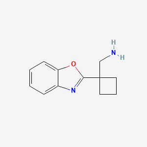 (1-(Benzo[d]oxazol-2-yl)cyclobutyl)methanamine