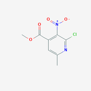 molecular formula C8H7ClN2O4 B1470270 2-氯-6-甲基-3-硝基吡啶-4-羧酸甲酯 CAS No. 1465253-16-0