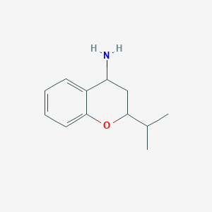 2-(propan-2-yl)-3,4-dihydro-2H-1-benzopyran-4-amine