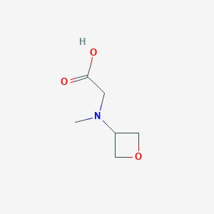 molecular formula C6H11NO3 B1470284 N-methyl-N-(oxetan-3-yl)glycine CAS No. 1368186-76-8