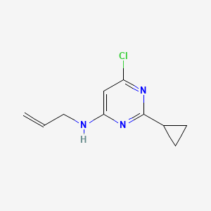 molecular formula C10H12ClN3 B1470286 N-allyl-6-chloro-2-cyclopropylpyrimidin-4-amine CAS No. 1486379-68-3