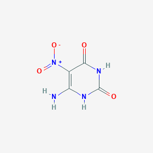 molecular formula C4H4N4O4 B014703 6-氨基-5-硝基嘧啶-2,4(1H,3H)-二酮 CAS No. 3346-22-3