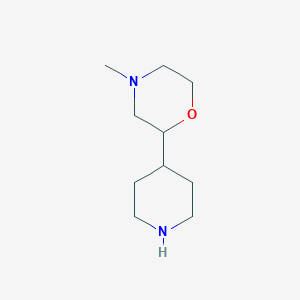 B1470305 4-Methyl-2-(piperidin-4-yl)morpholine CAS No. 1368170-71-1