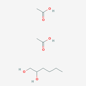 Acetic acid;hexane-1,2-diol