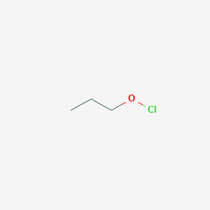 molecular formula C3H7ClO B14703164 Hypochlorous acid, propyl ester CAS No. 25538-50-5