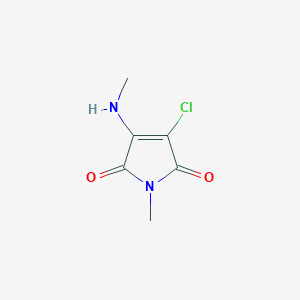 3-Chloro-1-methyl-4-(methylamino)-1H-pyrrole-2,5-dione