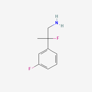 molecular formula C9H11F2N B1470318 2-Fluoro-2-(3-fluorophenyl)propan-1-amine CAS No. 1312034-38-0