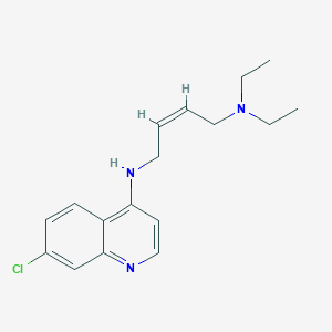 molecular formula C17H22ClN3 B14703197 cis-7-Chloro-4-((4-(diethylamino)-2-butenyl)amino)quinoline CAS No. 21373-57-9