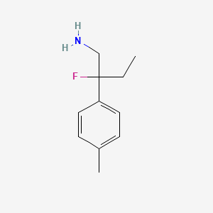 molecular formula C11H16FN B1470323 2-Fluoro-2-(p-tolyl)butan-1-amine CAS No. 1545640-77-4