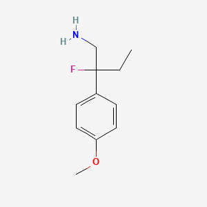 2-Fluoro-2-(4-methoxyphenyl)butan-1-amine