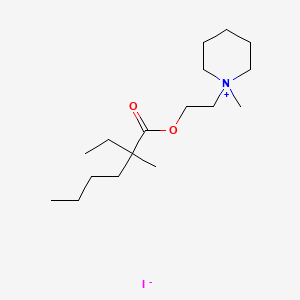 1-(2-Hydroxyethyl)-1-methylpiperidinium iodide 2-ethyl-2-methylhexanoate