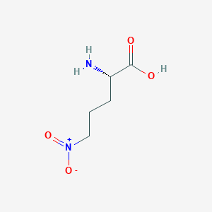 molecular formula C5H10N2O4 B14703261 5-Nitro-L-norvaline CAS No. 21753-92-4