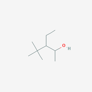 molecular formula C9H20O B14703280 3-Ethyl-4,4-dimethylpentan-2-ol CAS No. 21102-09-0