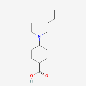 molecular formula C13H25NO2 B1470330 4-[丁基(乙基)氨基]环己烷-1-羧酸 CAS No. 1547702-91-9