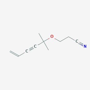 Propanenitrile, 3-[(1,1-dimethyl-4-penten-2-ynyl)oxy]-