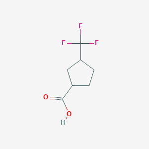 molecular formula C7H9F3O2 B1470331 3-(三氟甲基)环戊烷-1-羧酸 CAS No. 1547061-05-1