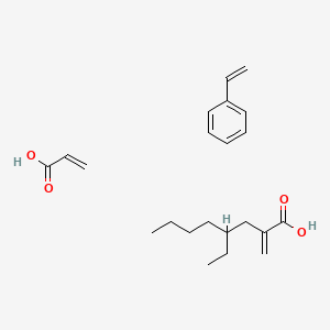 4-Ethyl-2-methylideneoctanoic acid;prop-2-enoic acid;styrene