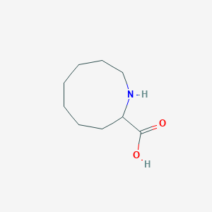 molecular formula C9H17NO2 B14703367 Azonane-2-carboxylic acid CAS No. 14026-65-4