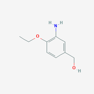 molecular formula C9H13NO2 B1470338 (3-氨基-4-乙氧基苯基)-甲醇 CAS No. 861779-81-9