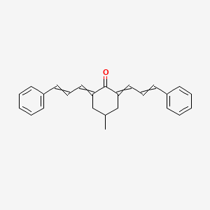 Cyclohexanone, 4-methyl-2,6-bis(3-phenyl-2-propenylidene)-