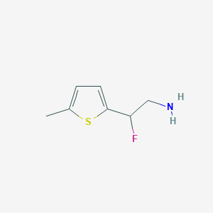 molecular formula C7H10FNS B1470340 2-氟-2-(5-甲基噻吩-2-基)乙胺 CAS No. 1557669-45-0