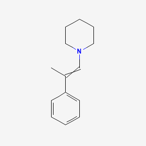 molecular formula C14H19N B14703403 1-(2-Phenylprop-1-en-1-yl)piperidine CAS No. 24401-44-3