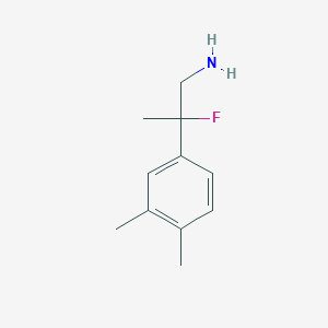 2-(3,4-Dimethylphenyl)-2-fluoropropan-1-amine