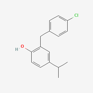 m-Cymen-6-ol, 7-(p-chlorophenyl)-