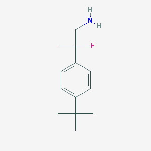molecular formula C13H20FN B1470345 2-(4-Tert-butylphenyl)-2-fluoropropan-1-amine CAS No. 1547917-89-4