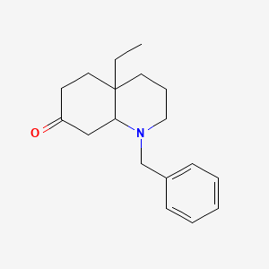 molecular formula C18H25NO B14703452 1-Benzyl-4a-ethyloctahydroquinolin-7(1h)-one CAS No. 23818-82-8