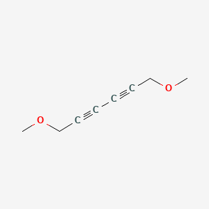 molecular formula C8H10O2 B14703482 2,4-Hexadiyne, 1,6-dimethoxy- CAS No. 20726-67-4