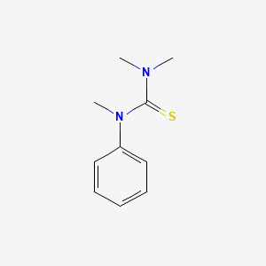 molecular formula C10H14N2S B14703501 N,N,N'-Trimethyl-N'-phenylthiourea CAS No. 21010-02-6