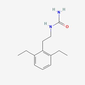 molecular formula C13H20N2O B14703513 Urea, (2,6-diethylphenethyl)- CAS No. 25017-43-0