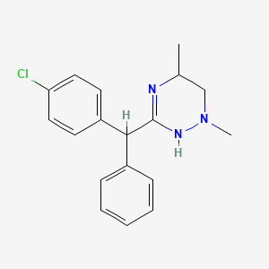 3-[(4-Chlorophenyl)(phenyl)methyl]-1,5-dimethyl-1,2,5,6-tetrahydro-1,2,4-triazine