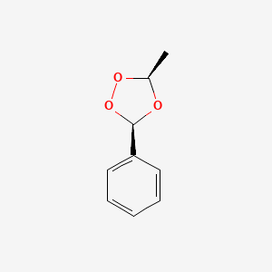 molecular formula C9H10O3 B14703542 (3S,5R)-3-methyl-5-phenyl-1,2,4-trioxolane CAS No. 23260-98-2