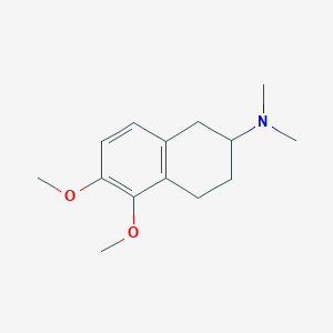 molecular formula C14H21NO2 B14703570 2-Naphthylamine, 1,2,3,4-tetrahydro-5,6-dimethoxy-N,N-dimethyl- CAS No. 21489-52-1